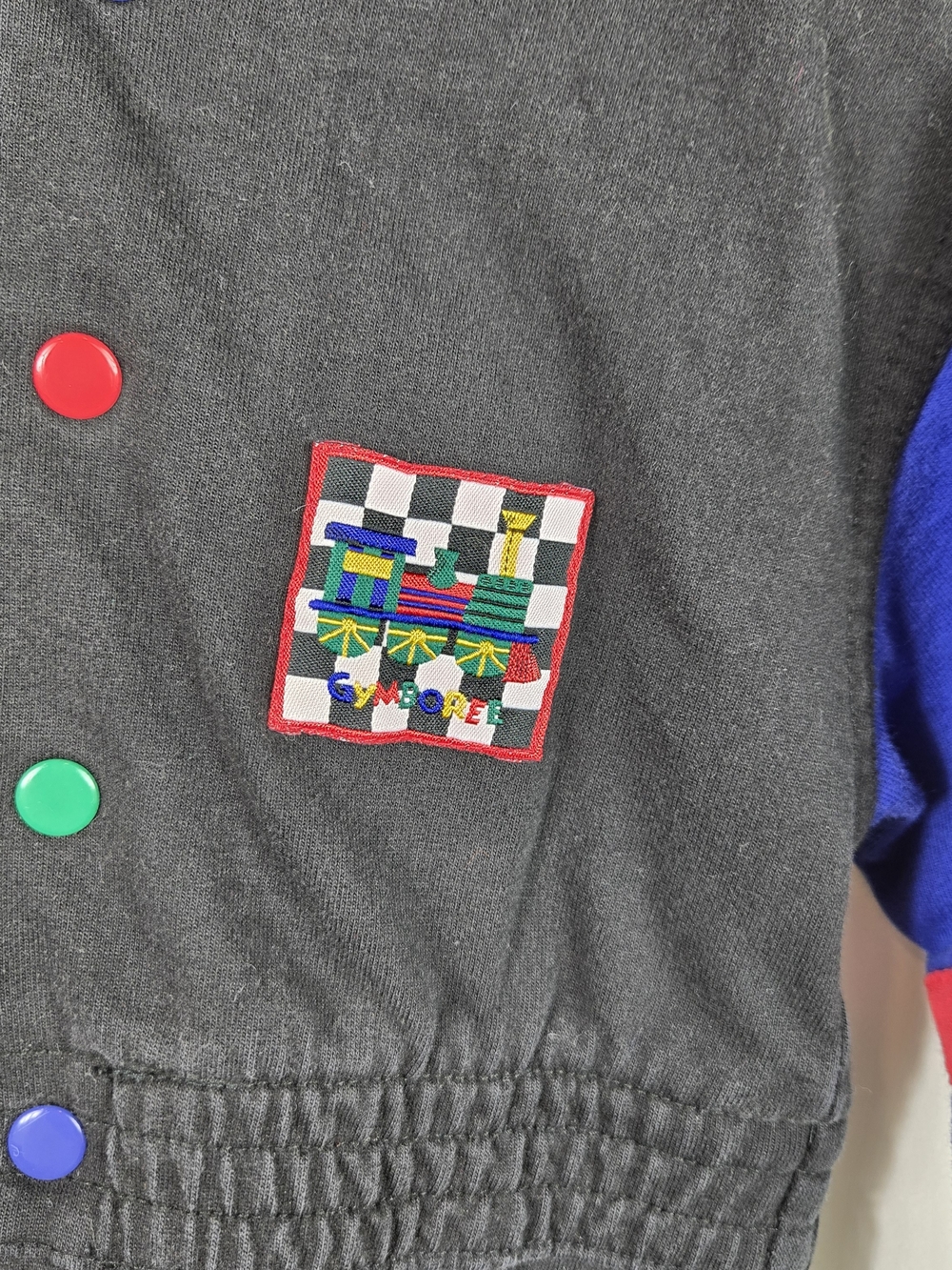 Vintage Gymboree Rainbow Tag Color Block Romper 2-3T 90s Retro Checkerboard - Picture 4 of 9